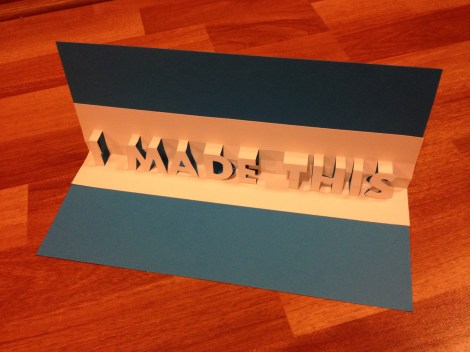 Make Something: Paper Pop-Up Top View