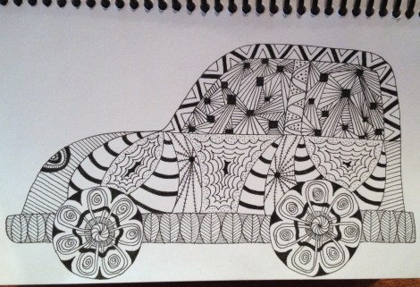 Zentangle Car